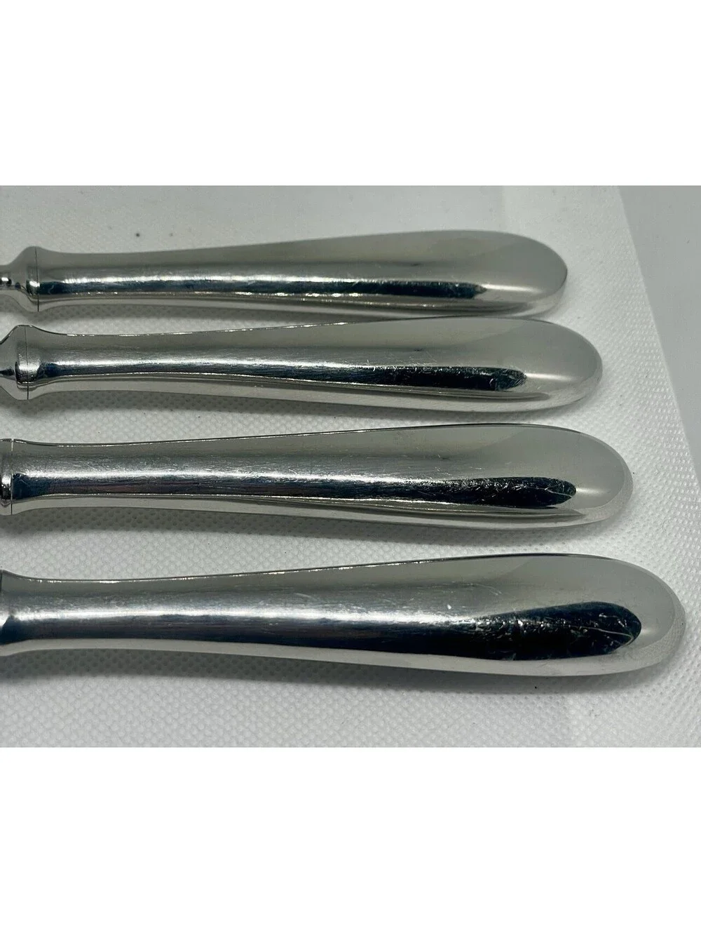 (4) Pottery Barn SAVANT 18/10 Stainless Portugal Dinner Fork Lot ~ 8.5”